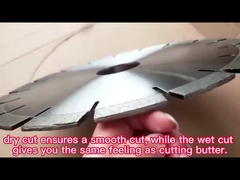 شفرات حجر الماس مصفحة بالليزر 300 ملم مع فتحة مفتاح لقطع الجرانيت