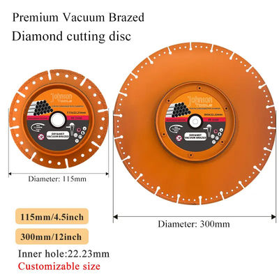 الشفرة الماسية المزودة بالفراغ للأنابيب 115mm الشفرة الماسية Pro Cutter Pipe