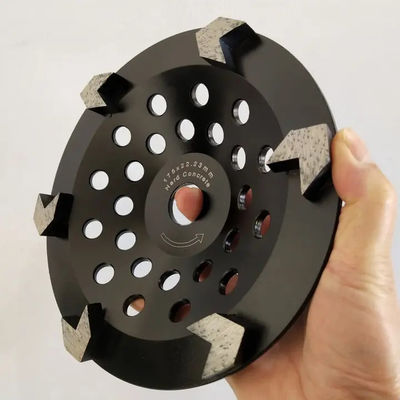 180mm 7 بوصة الماس كأس طحن عجلة V شكل الأسنان
