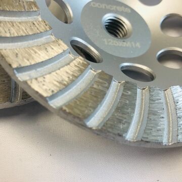 الوزن الخفيف 100-180mm عجلة طحن التوربو الخرسانة مع قلب الألومنيوم