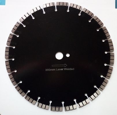 14 شفرات المنشار الماسية بالليزر مع قطاعات توربو ، لقطع الخرسانة ، سمك 3.2 ملم