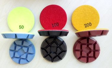 3 بوصة 75mm ملون الطابق ملموسة تلميع وسادات مع سمك 11MM