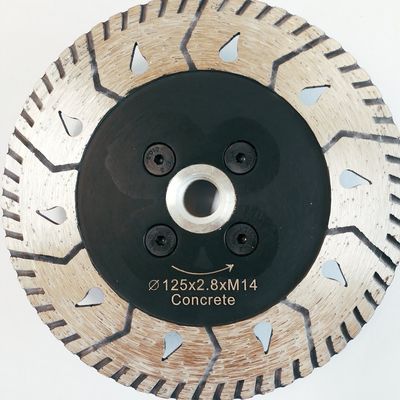 5 بوصة مكبس ساخن متكلس Ridgid Turbo Diamond Blade لطحن الخرسانة