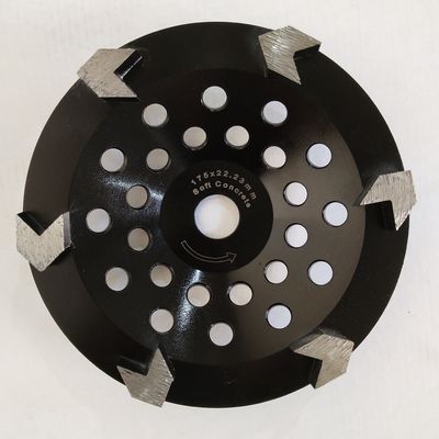 180mm M14 زاوية طاحونة أرضية كأس خرساني عجلة ملحومة بالليزر