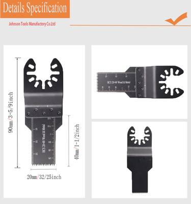 20 * 40mm HCS متعدد الأغراض شفرات المنشار اتصال سريع الإصدار