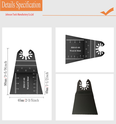 65 * 40mm سريعة الإصدار BIM ملحقات أدوات متعددة الخشب والبلاستيك