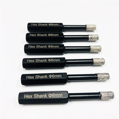 OD 6mm فراغ صنع من النحاس بت الماس الأساسية لبلاط البورسلين